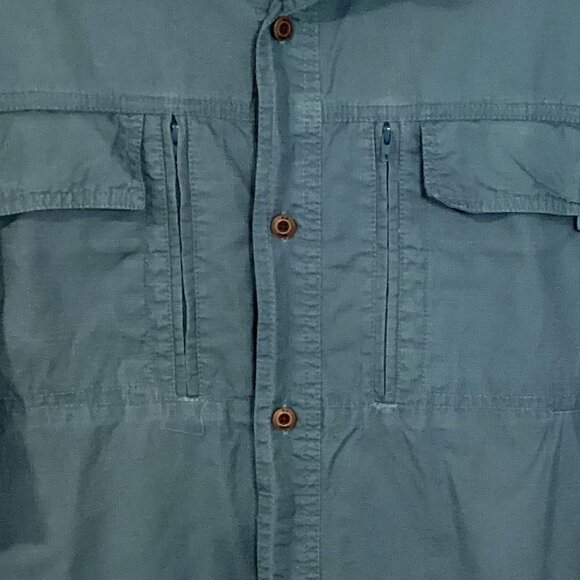 Redhead Men's Short-Sleeve Button Down Cotton Shirt Size 3X Pockets Casual - Picture 3 of 7